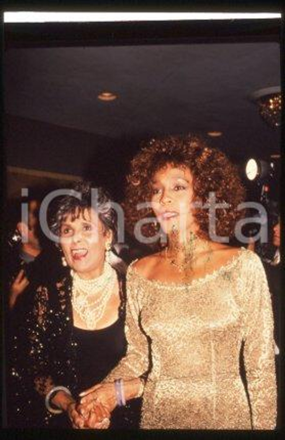 Whitney HOUSTON Lena HORNE - MTV VIDEO MUSIC AWARDS 1986 * 35mm vintage slide 87