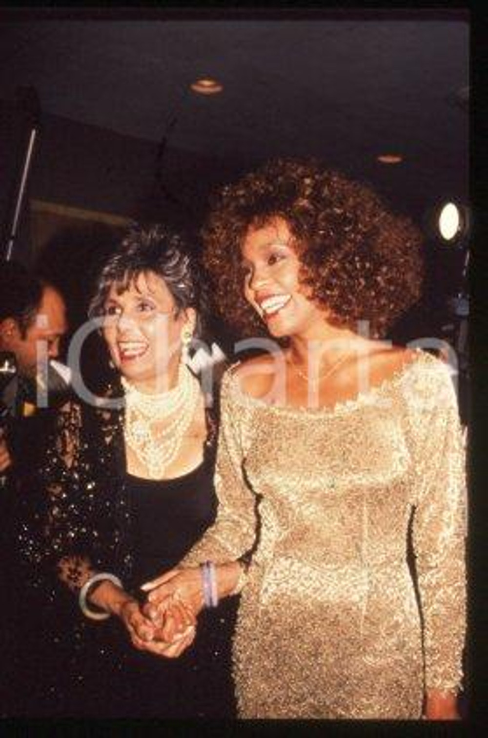 Whitney HOUSTON Lena HORNE - MTV VIDEO MUSIC AWARDS 1986 * 35mm vintage slide 88