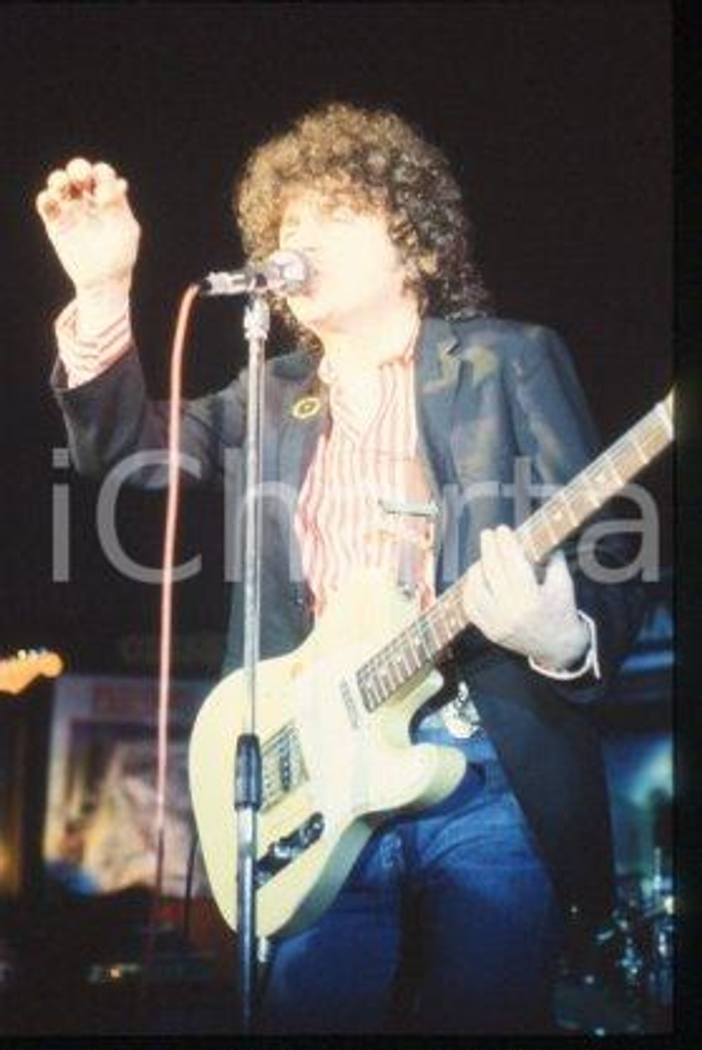 Bernardo LANZETTI - ITALY "Gente Nervosa" Singer 1981 * 35 mm vintage slide 21