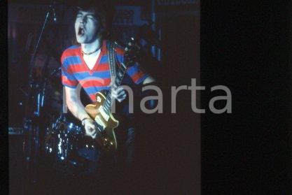 Bernardo LANZETTI - MUSIC Italian singer on a stage 1981 * 35mm vintage slide 25