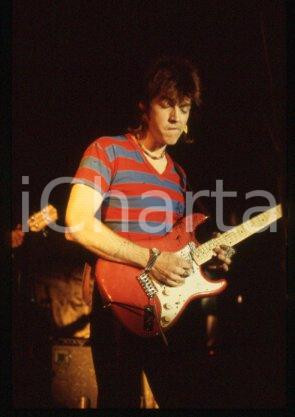 Bernardo LANZETTI - MUSIC Italian singer on a stage 1981 * 35mm vintage slide 27
