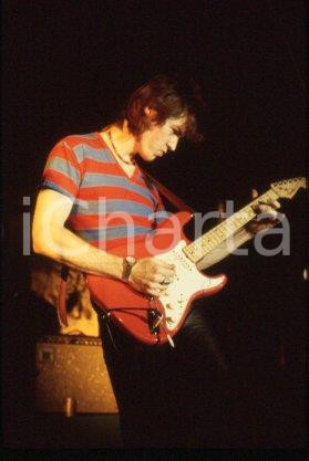 Bernardo LANZETTI - MUSIC Italian singer on a stage 1981 * 35mm vintage slide 28