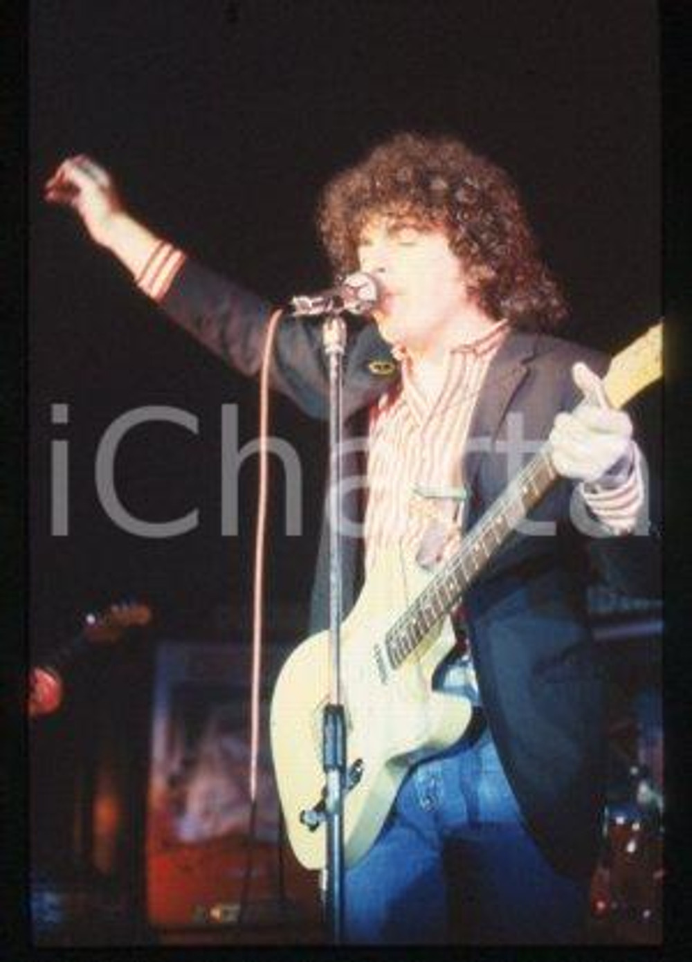 Bernardo LANZETTI - MUSICA un cantante italiano 1981 * 35 mm vintage slide 38