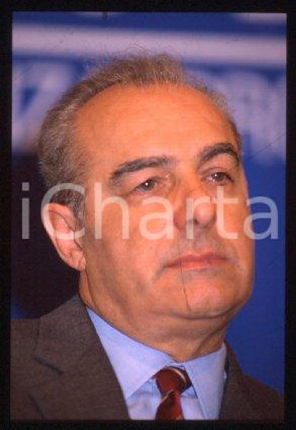 Gino COLOMBO - FIERA MILANO un politico italiano 1990 ca * 35mm vintage slide 10