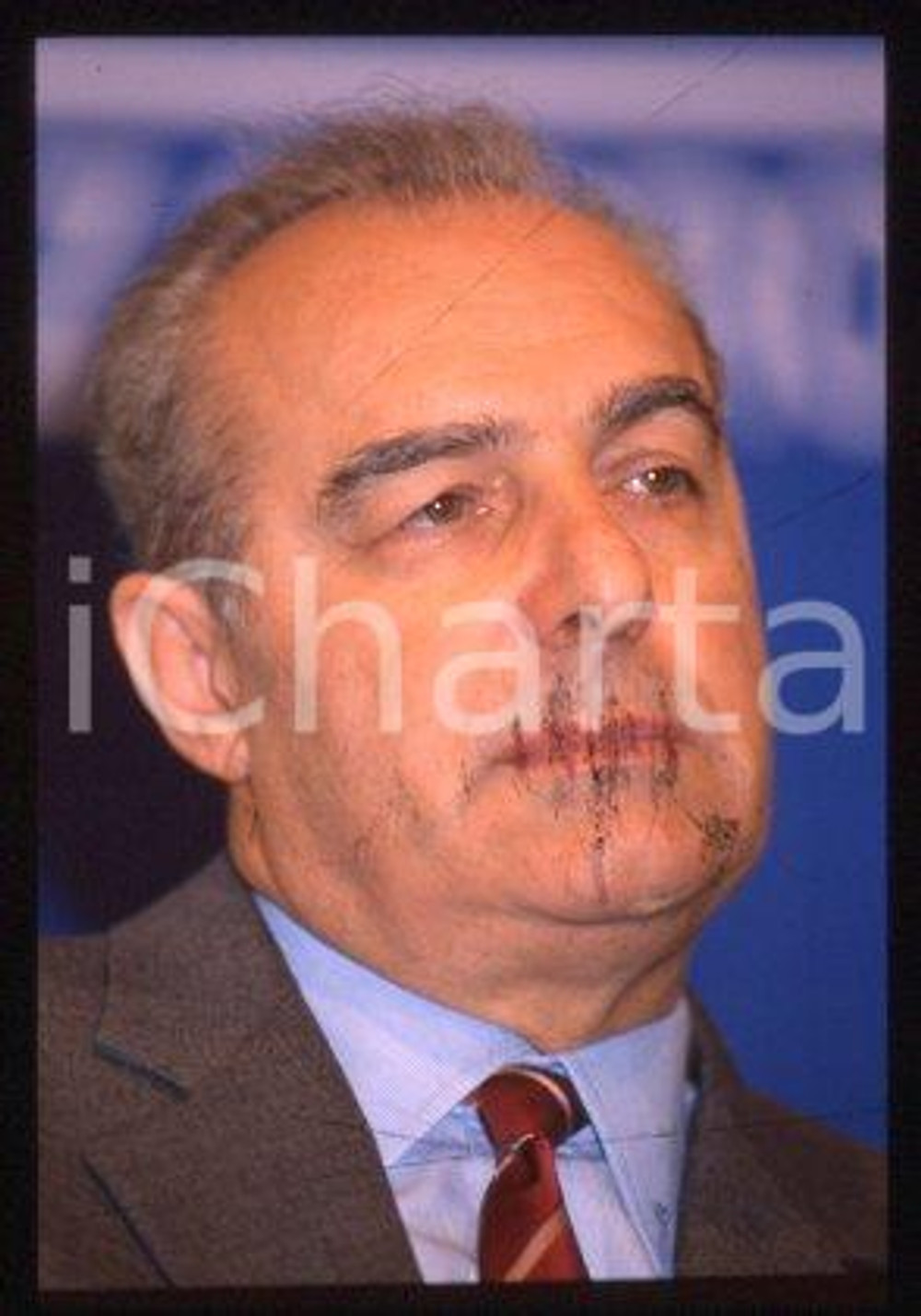Gino COLOMBO - FIERA MILANO un politico italiano 1990 ca * 35mm vintage slide 11
