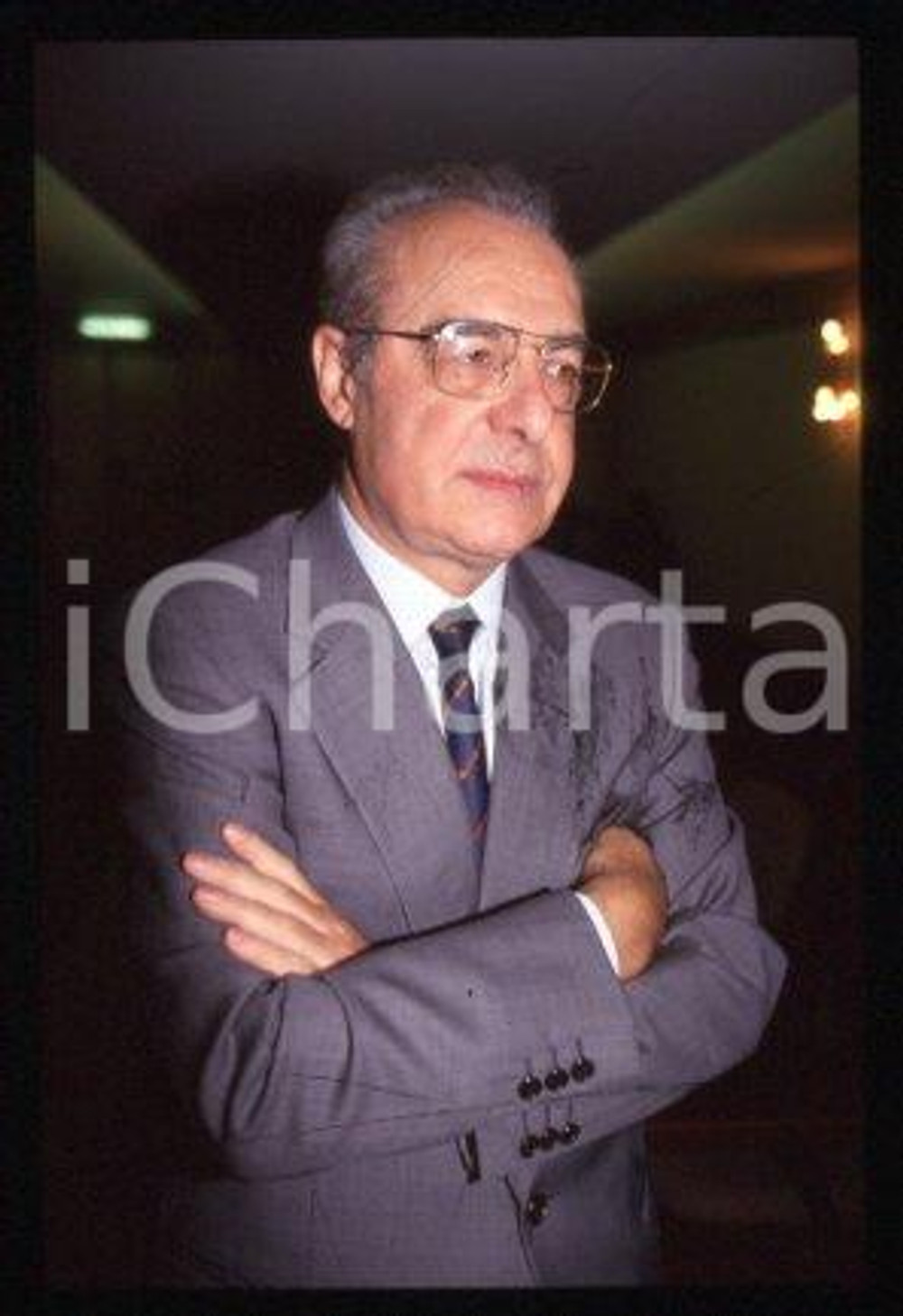 Gino COLOMBO - FIERA MILANO Segretario Generale 1990 ca * 35mm vintage slide 15