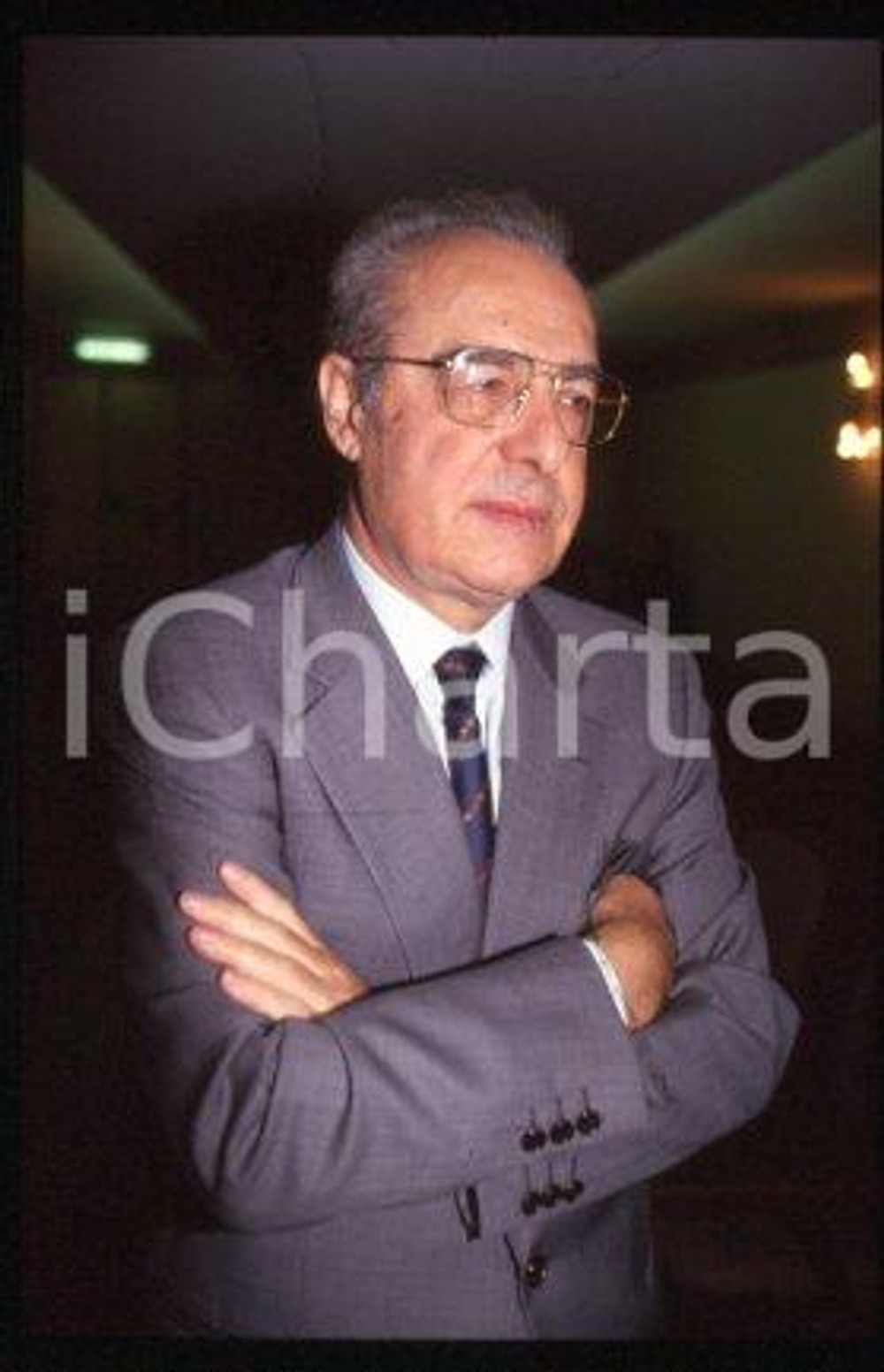 Gino COLOMBO - FIERA MILANO Segretario Generale 1990 ca * 35mm vintage slide 16