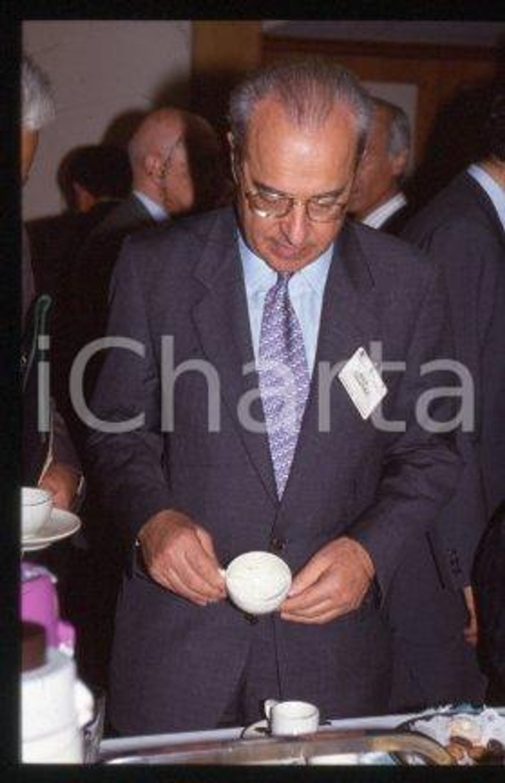 Gino COLOMBO - FIERA MILANO Segretario Generale 1990 ca * 35 mm vintage slide 20