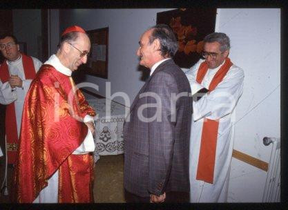 Monsignor Camillo RUINI & Giorgio TECCE - ITALIA 1988 ca * 35mm vintage slide 10