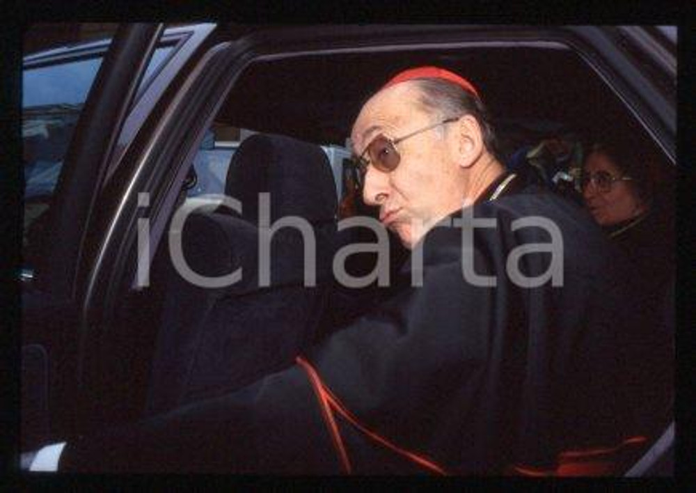 Il cardinale Camillo RUINI - ITALIA Costume 1999 * 35 mm vintage slide 17