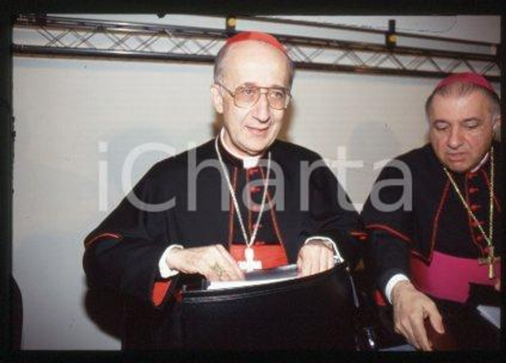Il cardinale Camillo RUINI - ITALIA Portrait 1999 * 35 mm vintage slide 21