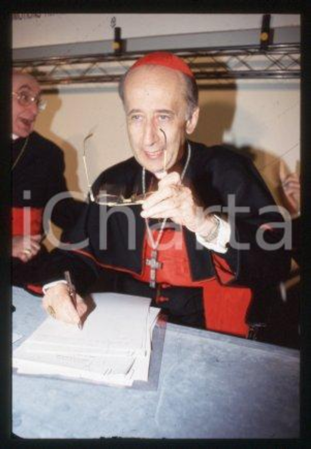 Il cardinale Camillo RUINI - ITALIA Portrait 1999 * 35 mm vintage slide 22