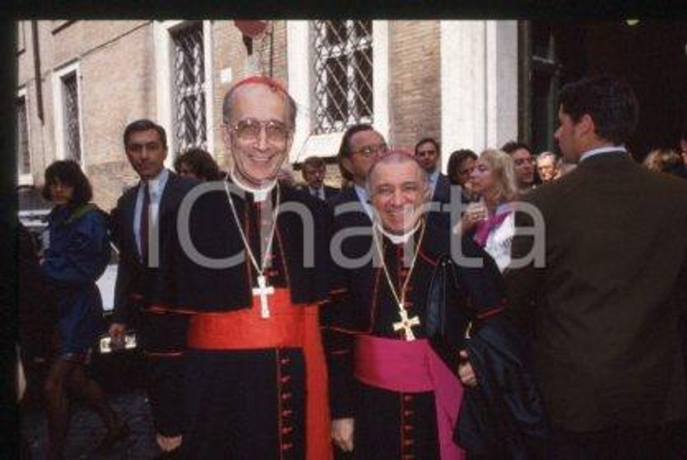 Il cardinale Camillo RUINI - ITALIA Costume 1999 * 35 mm vintage slide 28