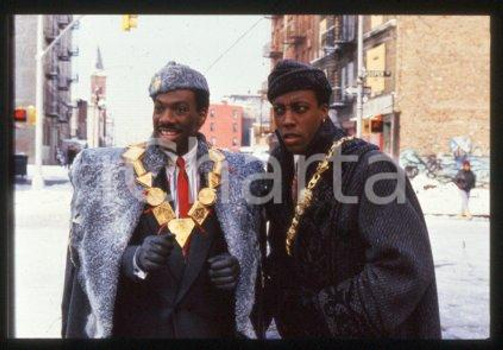 Eddie MURPHY & Arsenio HALL CINEMA Coming to America 1988 * 35mm vintage slide 3