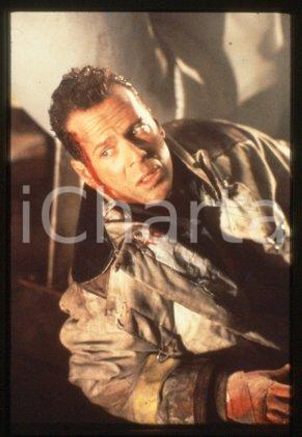 Bruce WILLIS - CINEMA "Die Hard 2" American actor 1990 * 35 mm vintage slide 1