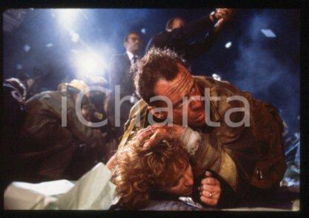 Bruce WILLIS & Bonnie BEDELIA- CINEMA "Die Hard" 1988 * 35 mm vintage slide 8
