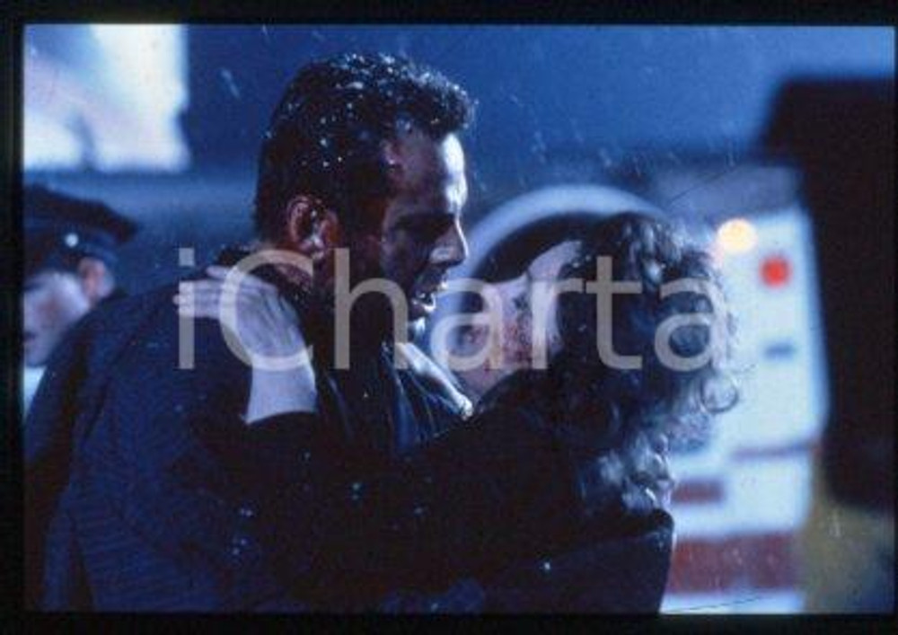 Bruce WILLIS & Bonnie BEDELIA - CINEMA "Die Hard" 1988 * 35 mm vintage slide 16