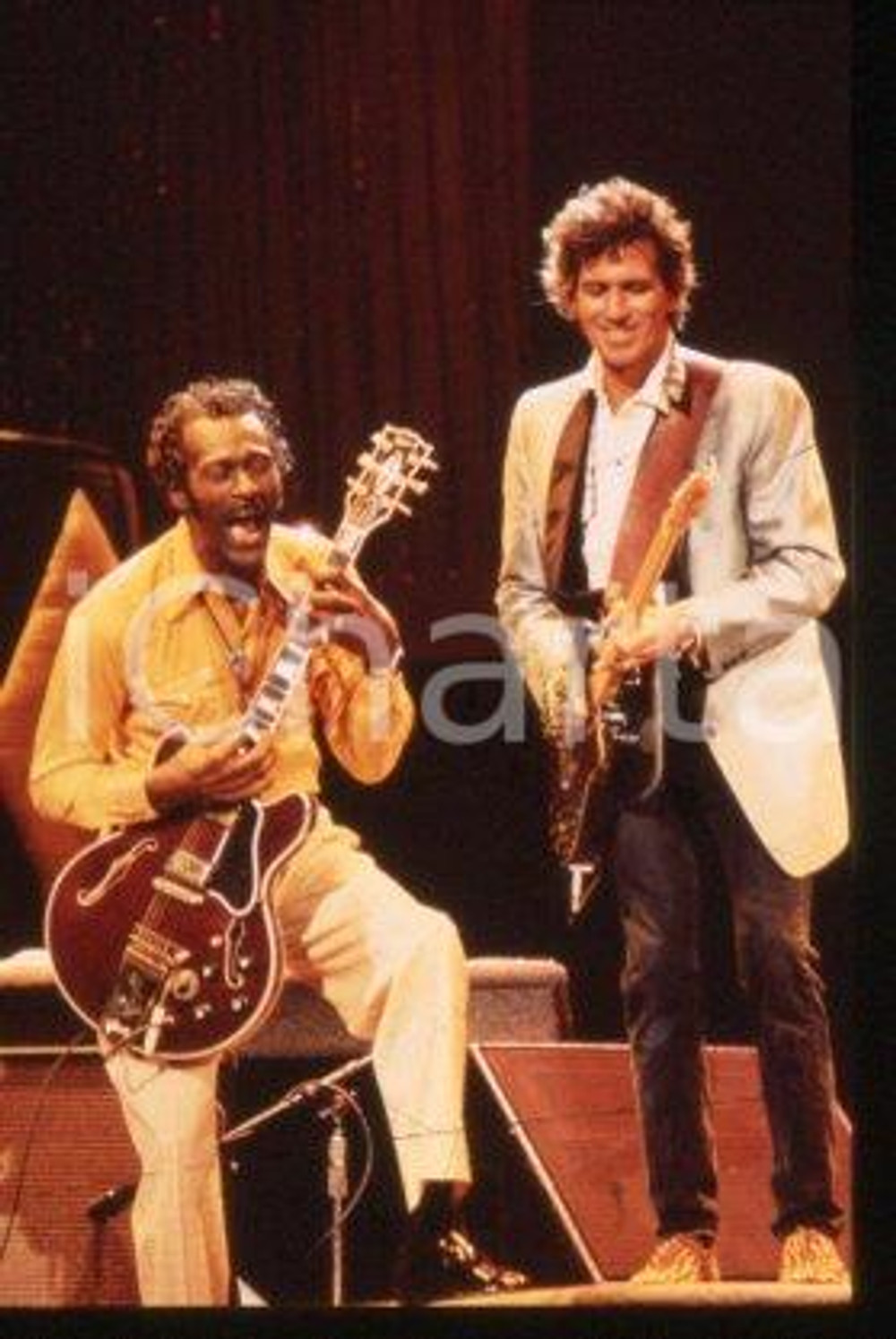 Chuck BERRY Keith RICHARDS - USA MUSIC ROCK 'N' ROLL 1987 * 35mm vintage slide 3