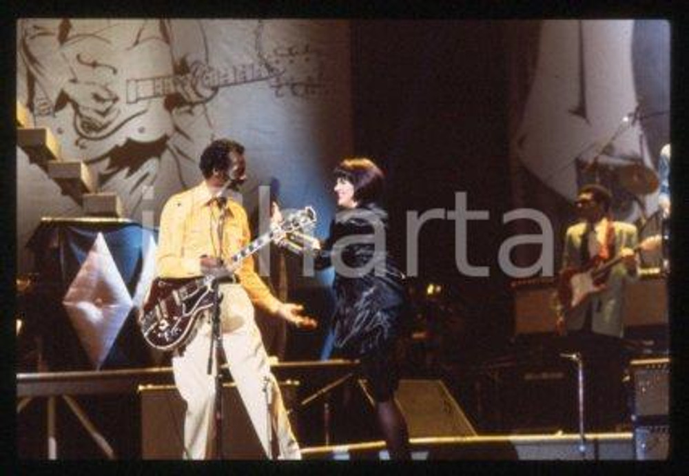 Chuck BERRY Linda RONSTADT - USA MUSIC ROCK 'N' ROLL 1987 * 35mm vintage slide 4