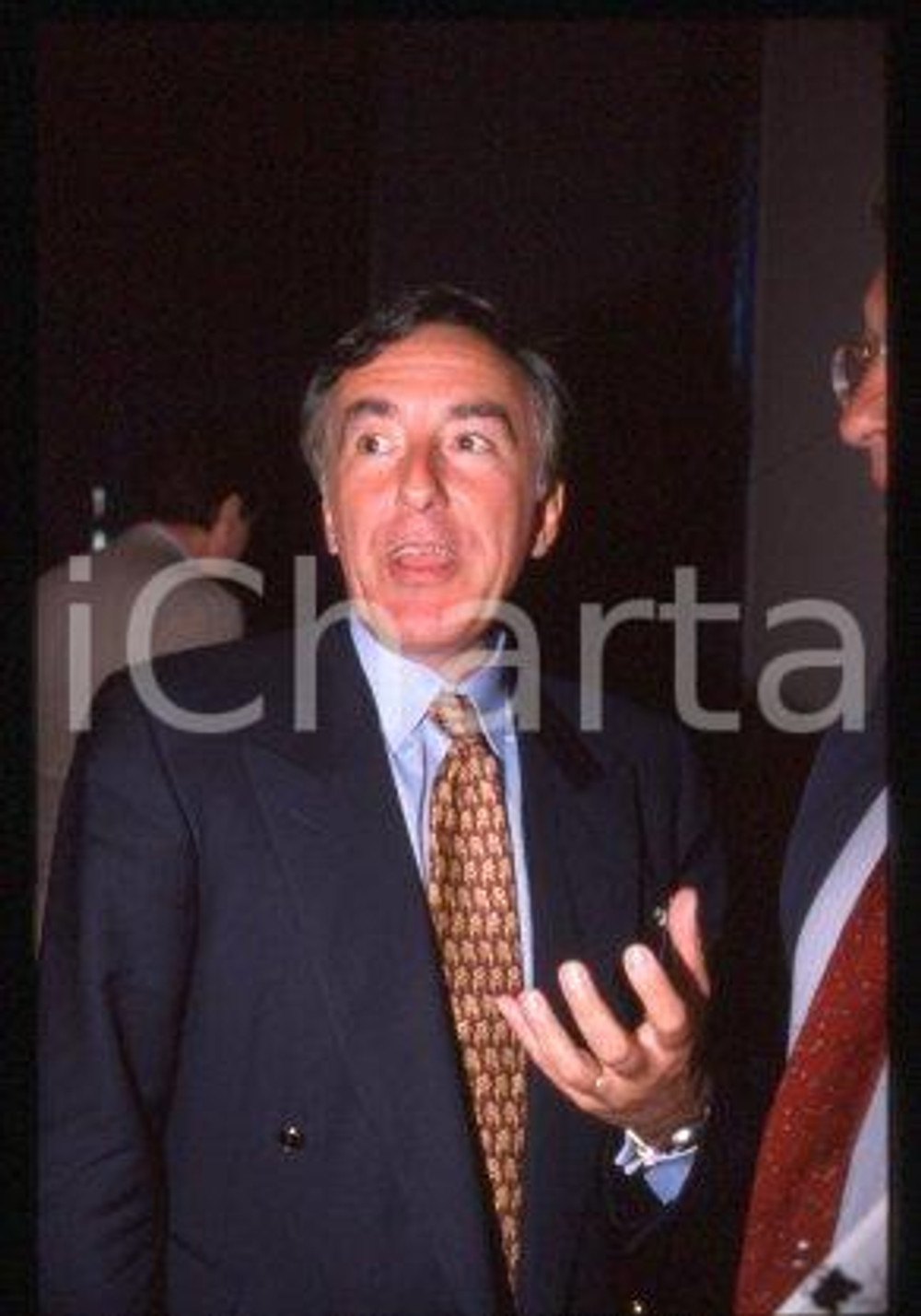 Bülent ECZACIBASI - COMO LAKE Turkish businessman 1997 ca * 35mm vintage slide 2