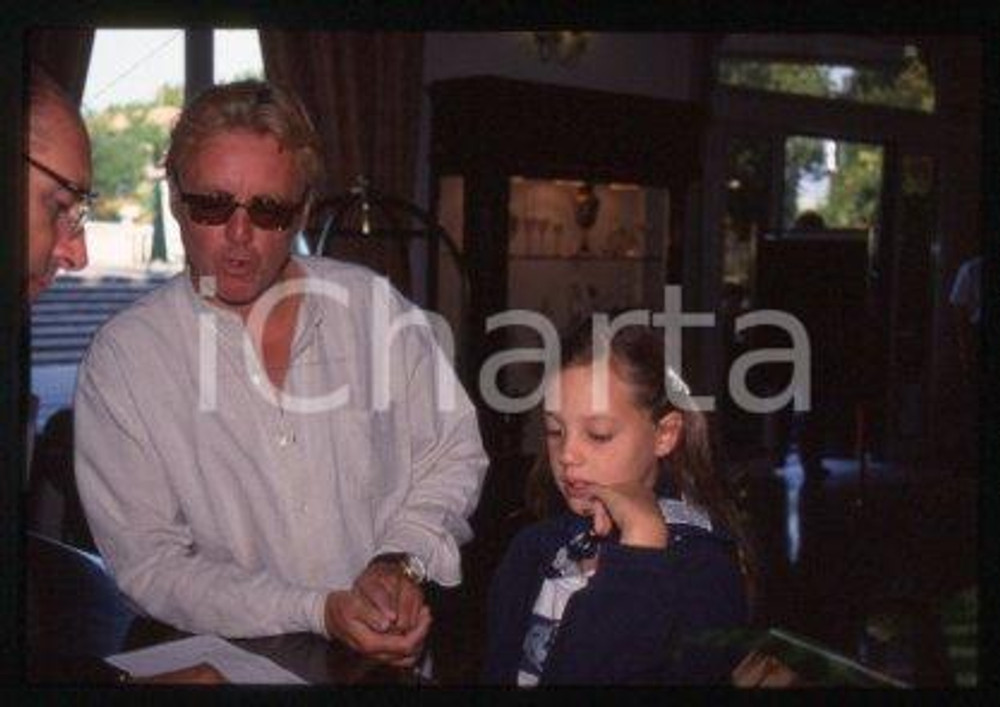 John TAYLOR - MUSIC Bass guitarist & daughter 2000 ca * 35 mm vintage slide 6