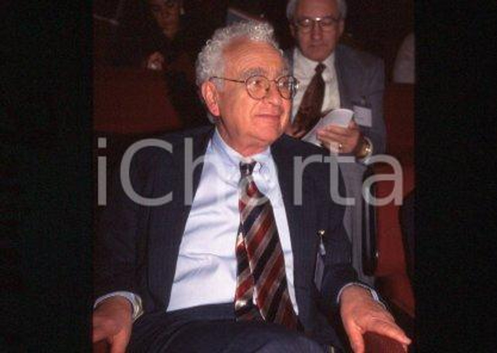 Murray GELL-MANN MILAN Nobel Prize winner Physicist 1994ca *35mm vintage slide 5