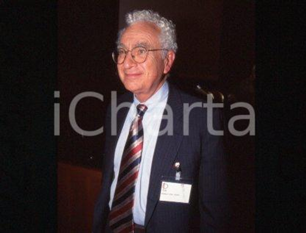 Murray GELL-MANN MILAN Nobel Prize winner Physicist 1994ca *35mm vintage slide 6