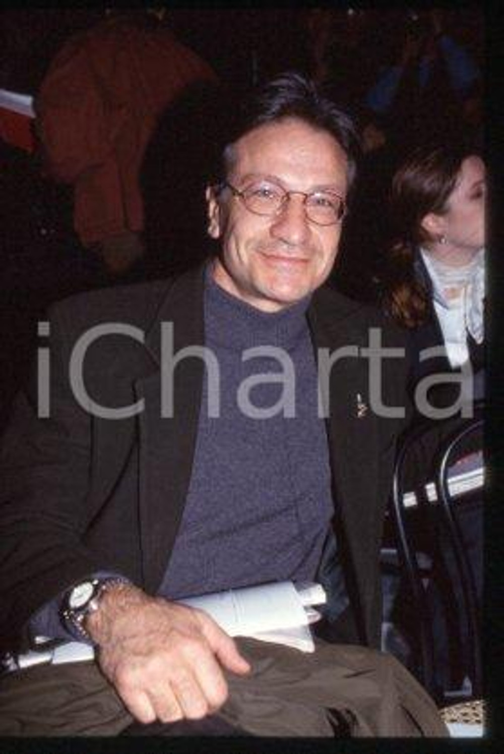 Vittorio MEZZOGIORNO - CINEMA Italian actor Portrait 1994 * 35mm vintage slide 6