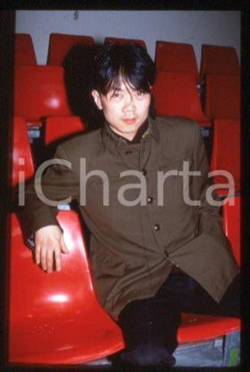 Cui JIAN - MUSIC Chinese singer-songwriter Actor 1989 ca * 35 mm vintage slide 2