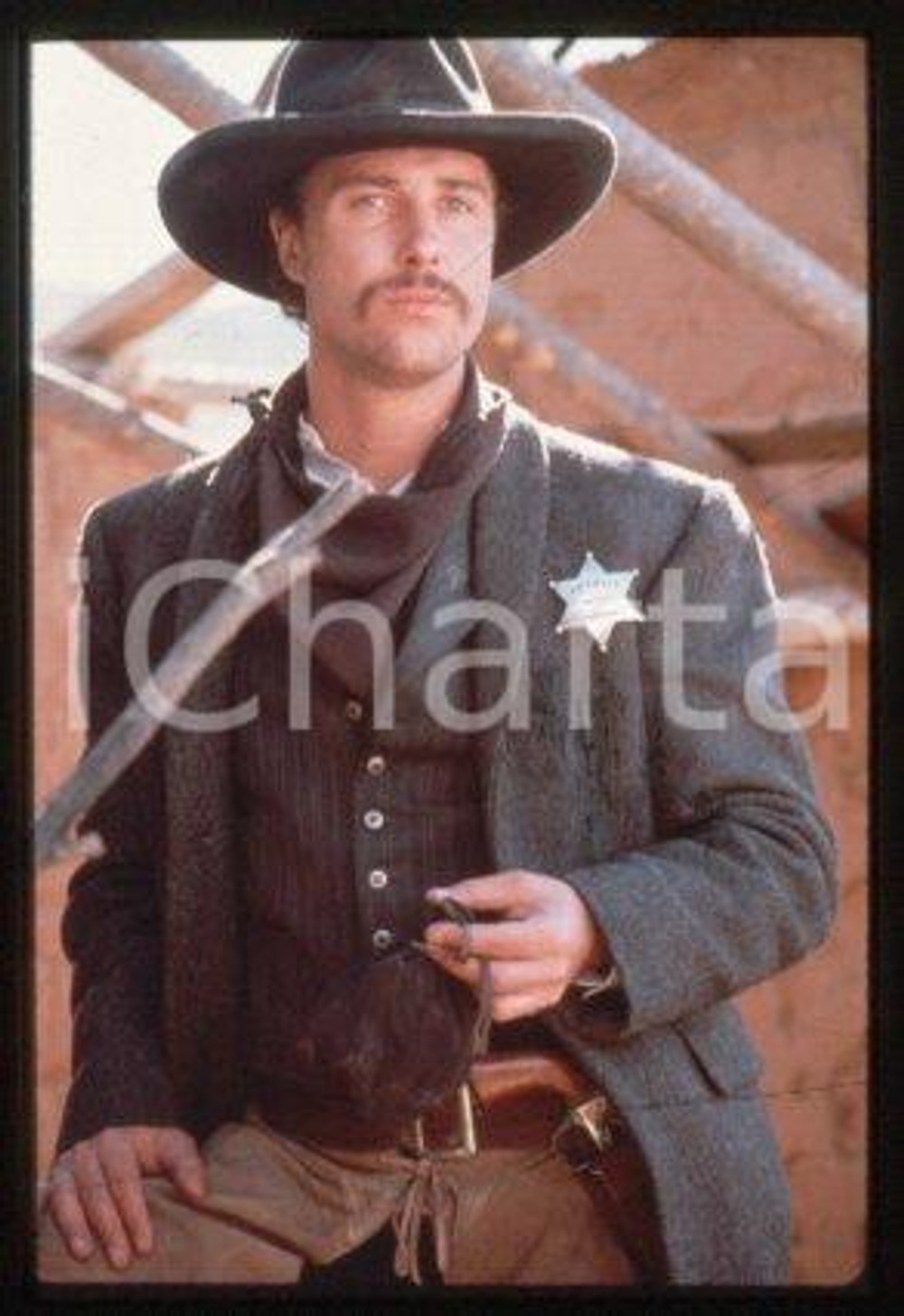 William PETERSEN - CINEMA "Young Guns II" Actor 1990 * 35 mm vintage slide 4