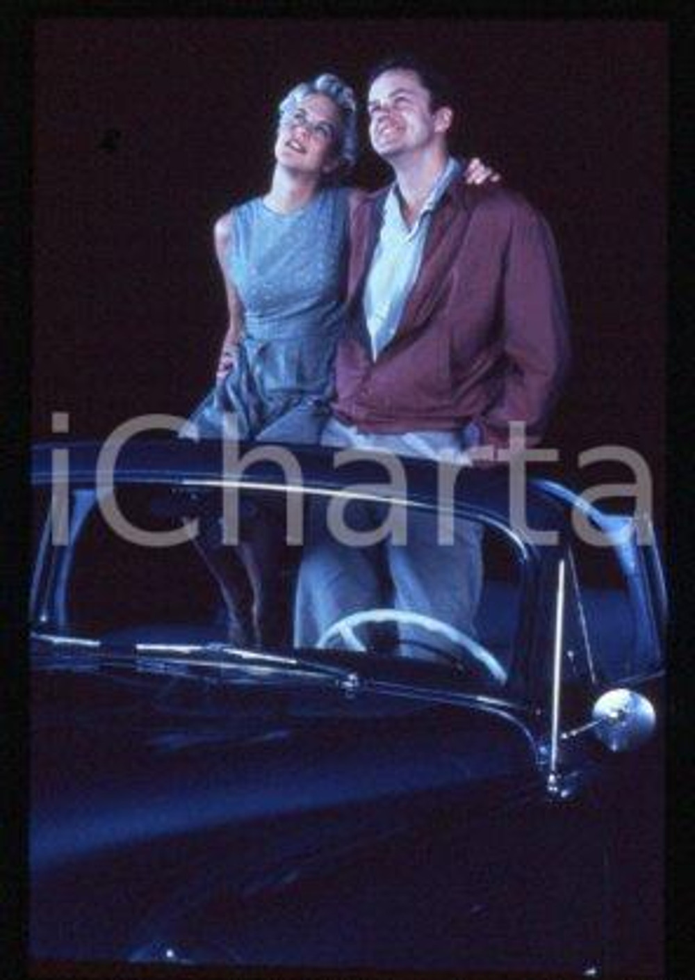 Tim ROBBINS and Meg RYAN - CINEMA "I.Q." 1994 * 35 mm vintage slide 1