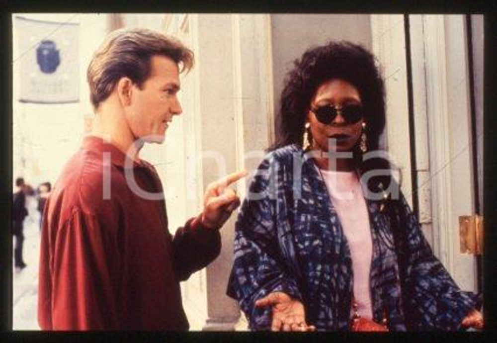 Patrick SWAYZE and Whoopi GOLDBERG - CINEMA "Ghost" 1990 * 35 mm vintage slide 6