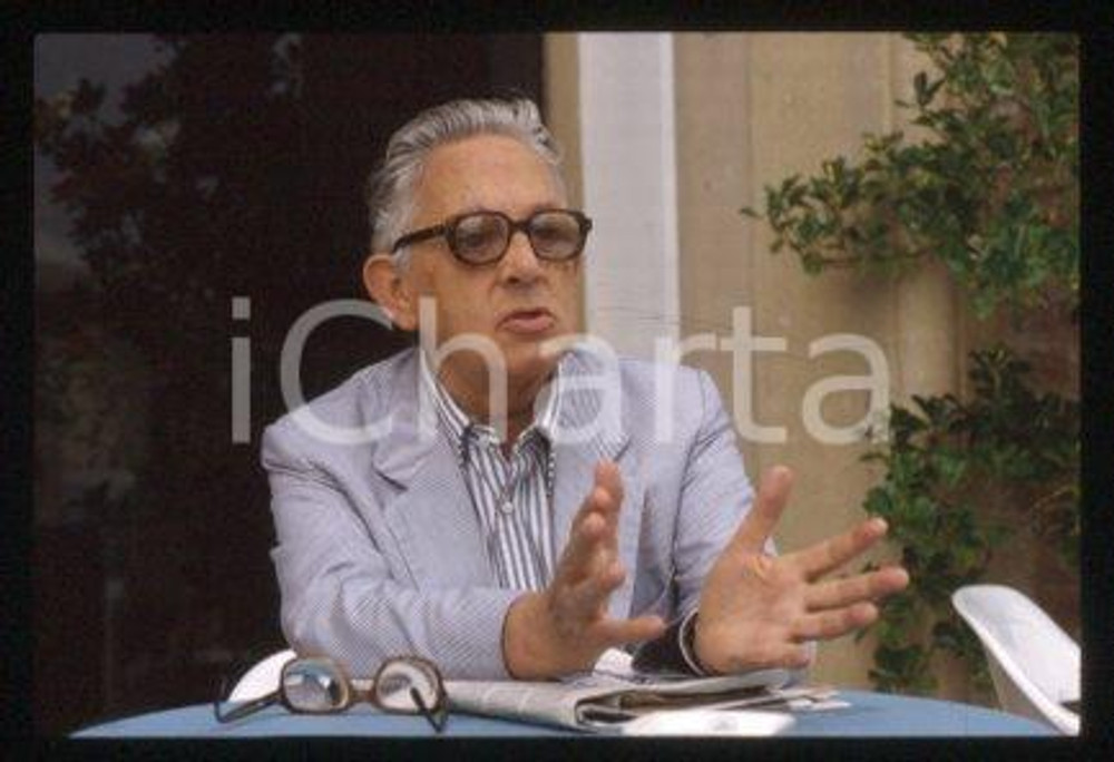 Goffredo PETRASSI - ITALY Portrait of a composer 1985 ca * 35 mm vintage slide 1