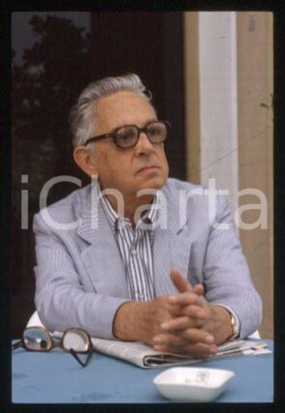 Goffredo PETRASSI - ITALY Portrait of a composer 1985 ca * 35 mm vintage slide 2