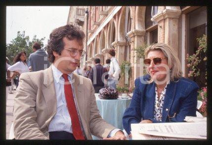 Lalla TRUPIA Walter VELTRONI - PCI ITALIA  1990 ca * 35 mm vintage slide 3