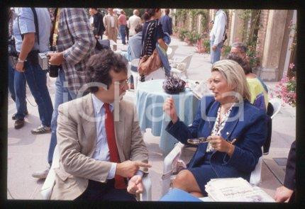 Lalla TRUPIA Walter VELTRONI - PCI ITALIA 1990 ca * 35 mm vintage slide 7