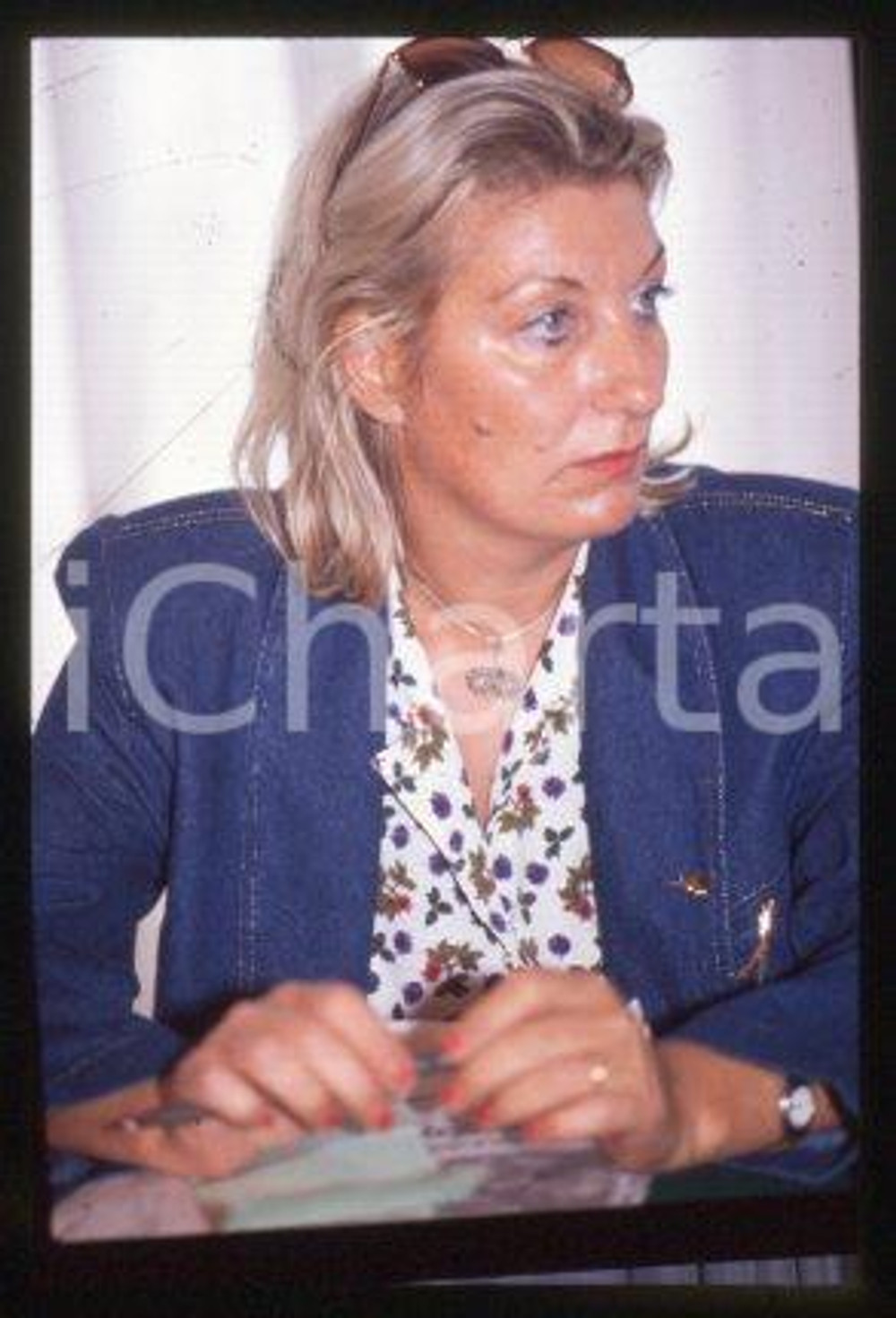 Lalla TRUPIA - PCI ITALIA Ritratto 1990 ca * 35 mm vintage slide 12
