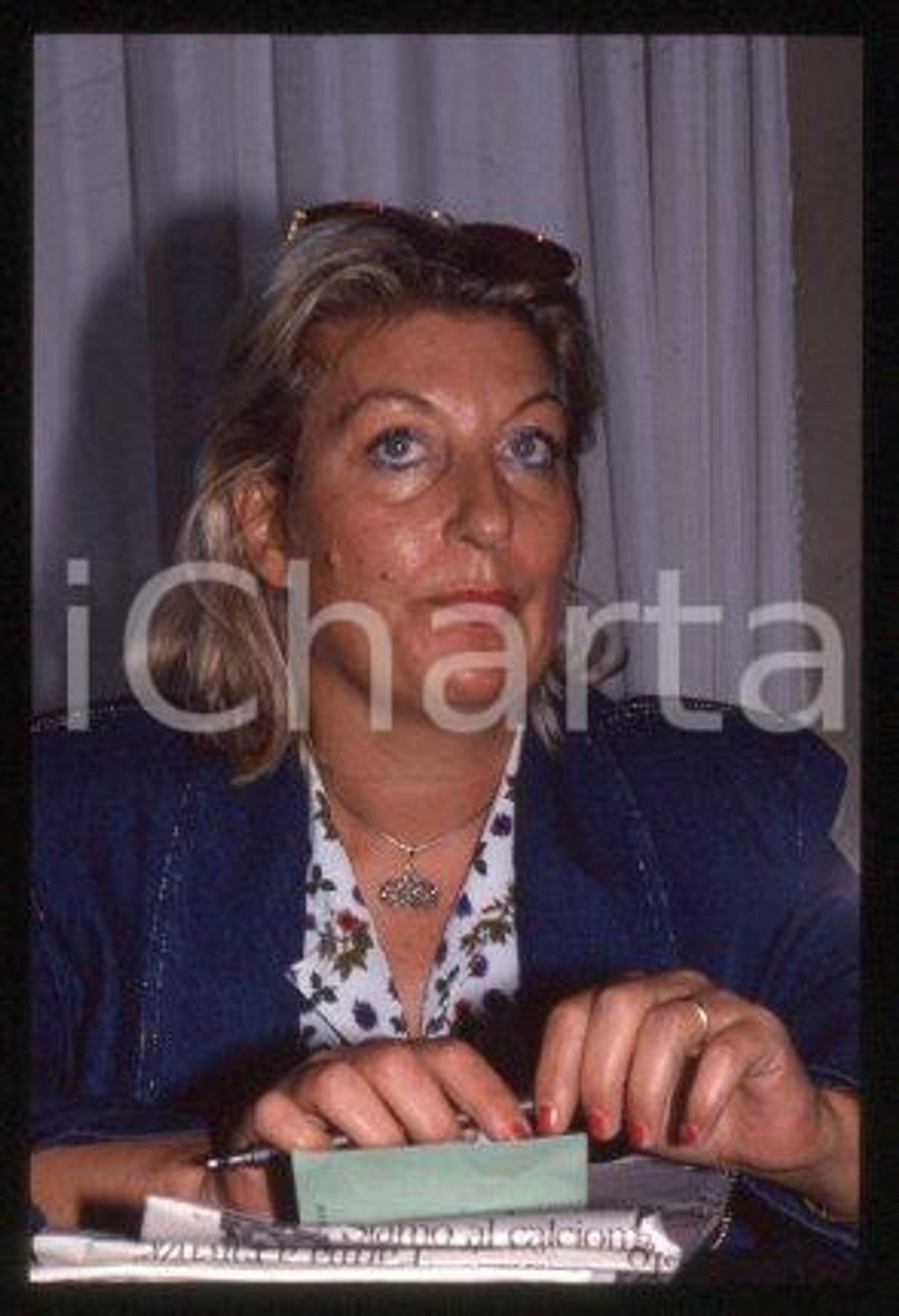 Lalla TRUPIA - PCI ITALIA Ritratto 1990 ca * 35 mm vintage slide 16