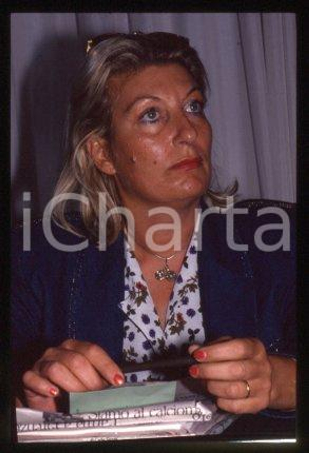Lalla TRUPIA - PCI ITALIA Ritratto 1990 ca * 35 mm vintage slide 17