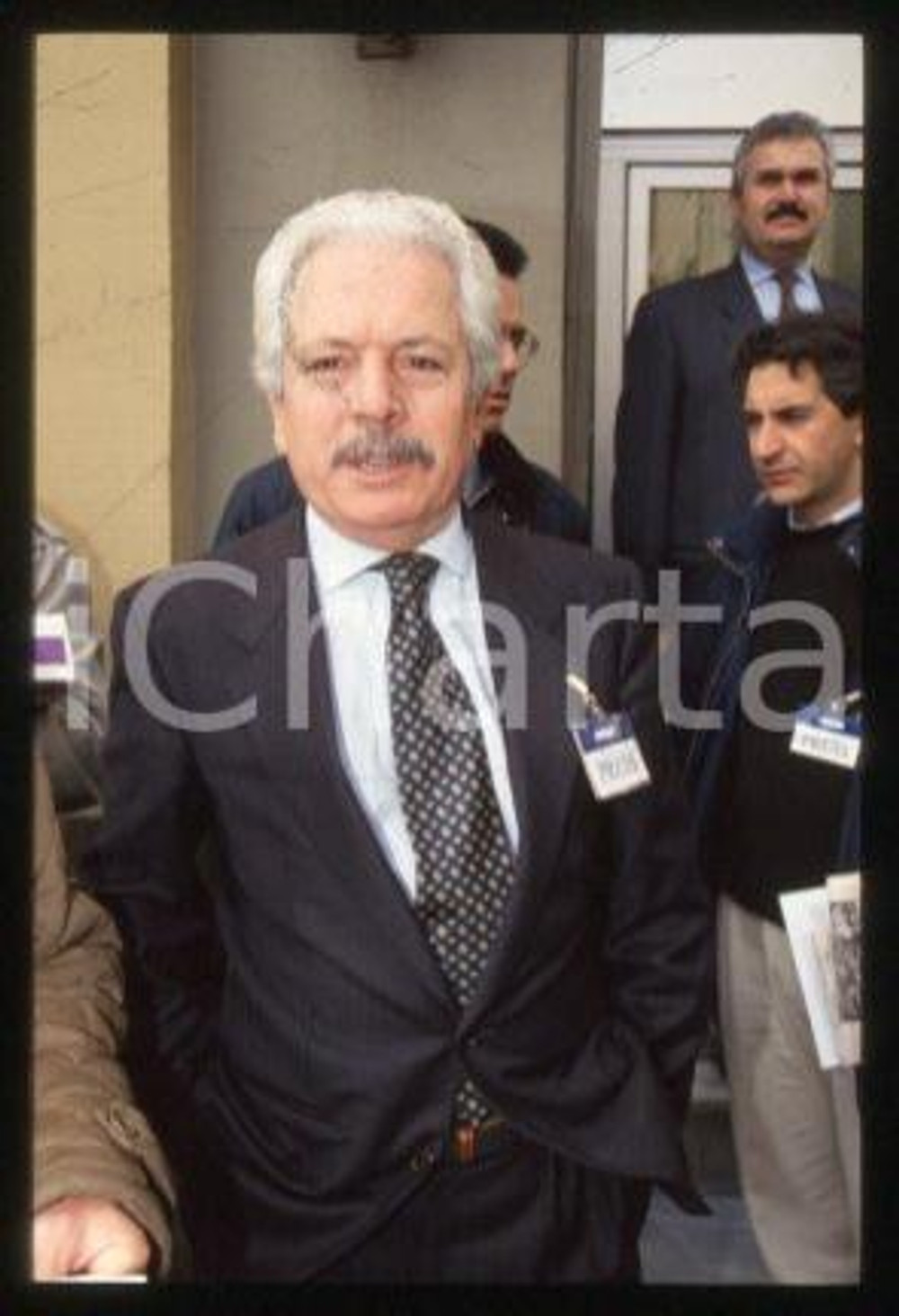 Salvatore TROPEA - ITALY Portrait of a journalist 1992 ca * 35mm vintage slide 4
