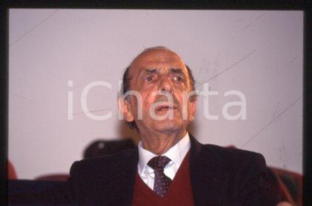 Raffaele VALENSISE MSI Politico italiano Ritratto 1995 ca * 35mm vintage slide 6