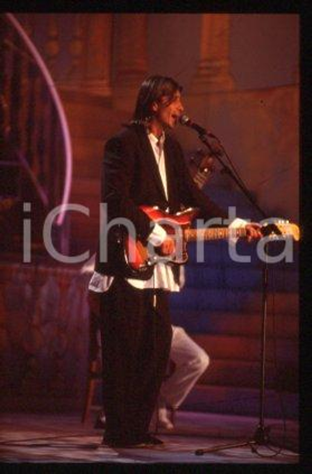 Luca MADONIA - MUSIC Italian singer-songwriter 1994 ca * 35 mm vintage slide 1