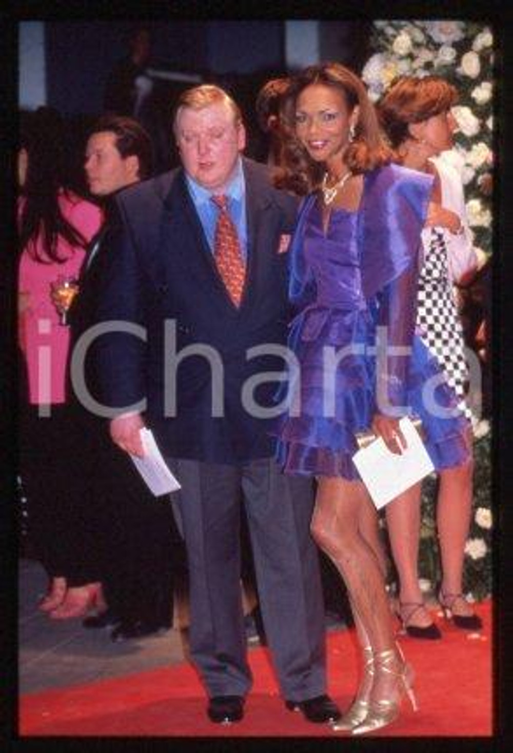 Valerie CAMPBELL & Duke of NORTHUMBERLAND - LONDON 1995 * 35 mm vintage slide 1