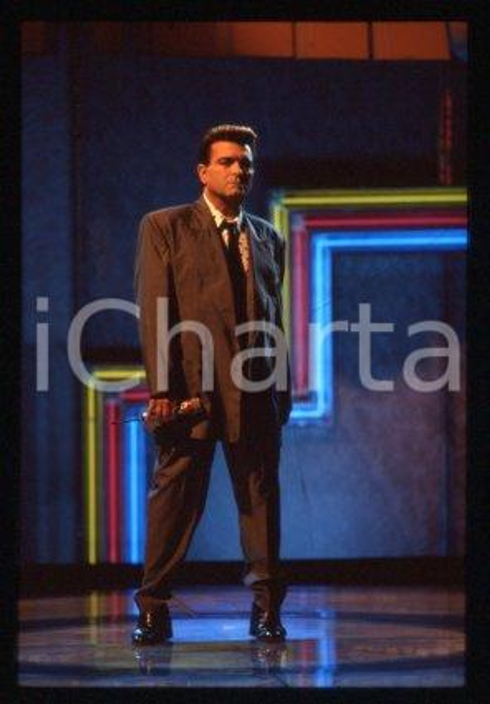 Cristiano MALGIOGLIO - ITALIA Un cantautore 1991 ca * 35 mm vintage slide 18