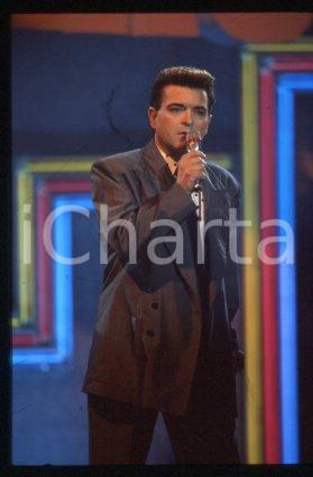 Cristiano MALGIOGLIO - ITALIA Un cantautore 1991 ca * 35 mm vintage slide 20