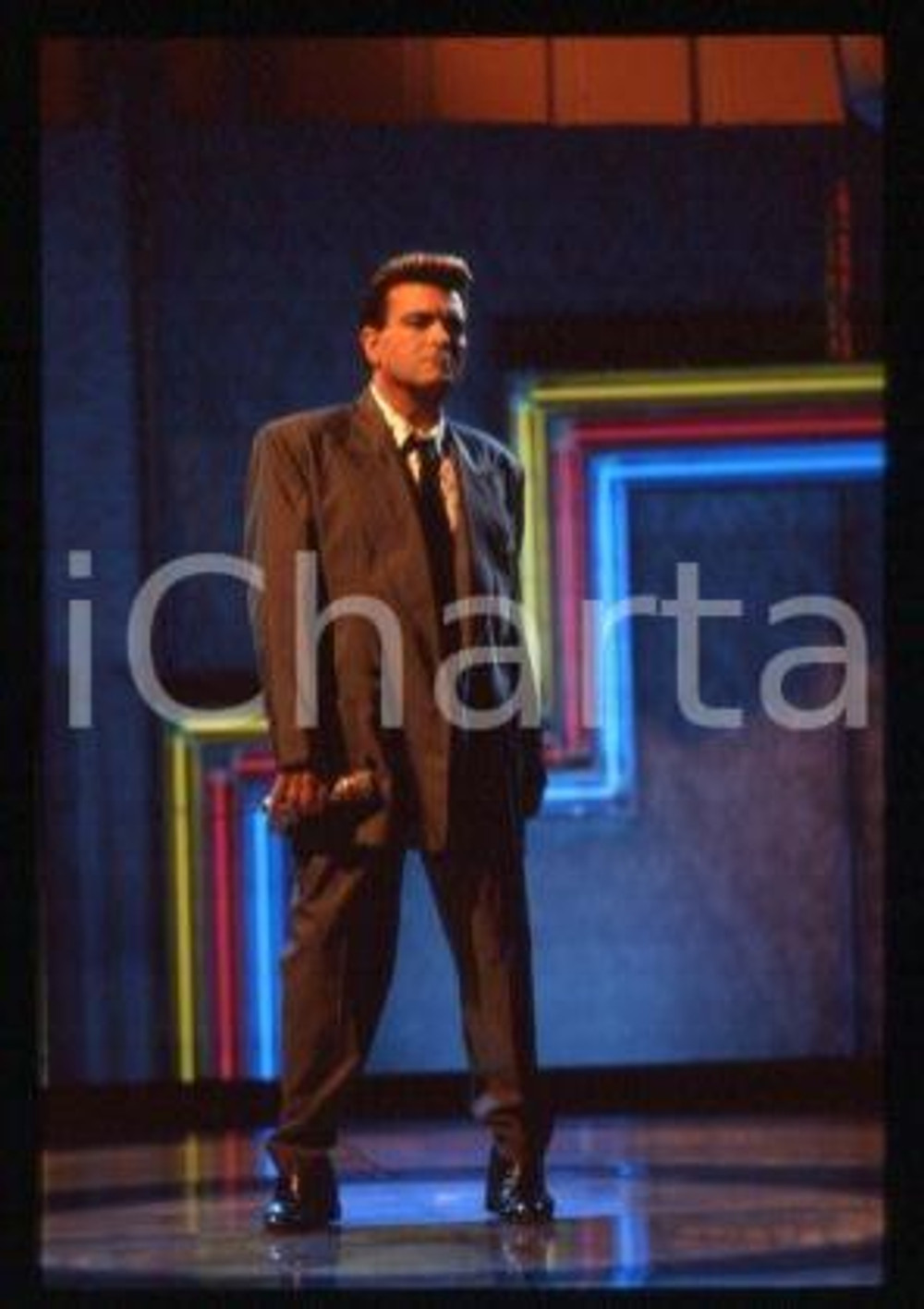 Cristiano MALGIOGLIO - ITALIA Un cantautore 1991 ca * 35 mm vintage slide 21