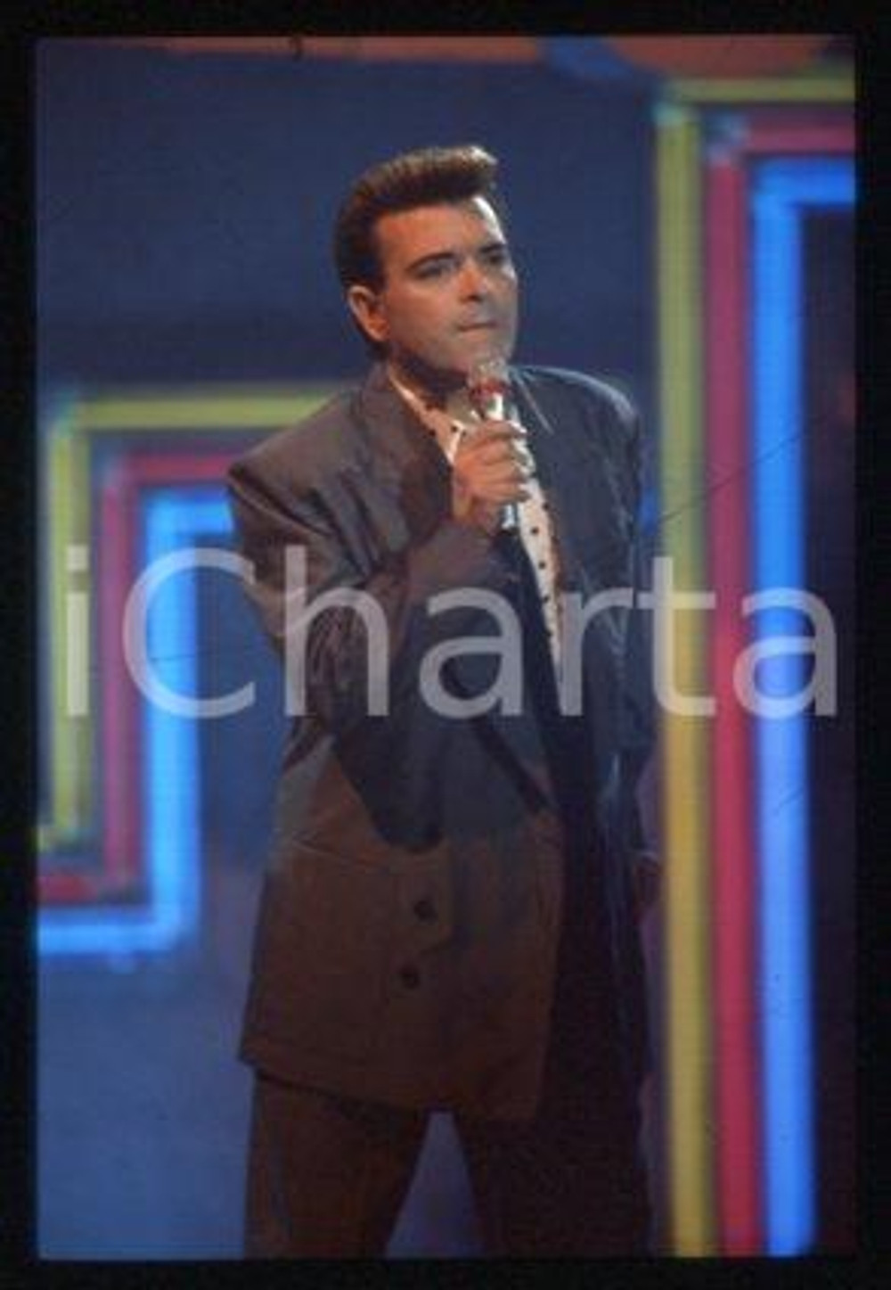 Cristiano MALGIOGLIO - ITALIA Un cantautore 1991 ca * 35 mm vintage slide 22