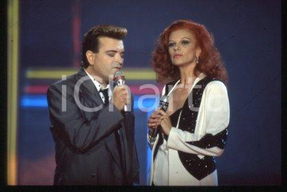 Cristiano MALGIOGLIO & MILVA - ITALIA COSTUME 1991 ca * 35 mm vintage slide 30