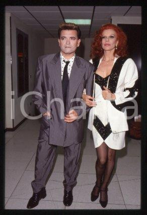Cristiano MALGIOGLIO & MILVA - ITALIA COSTUME 1991 ca * 35 mm vintage slide 31