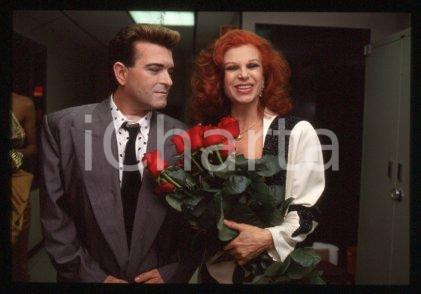 Cristiano MALGIOGLIO & MILVA - ITALIA COSTUME 1991 ca * 35 mm vintage slide 32